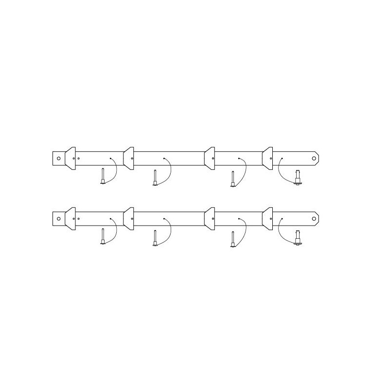KV2 Audio Flybar 0003 Simple VHD Bass Arm Ramiona do podwieszania subwooferów VHD
